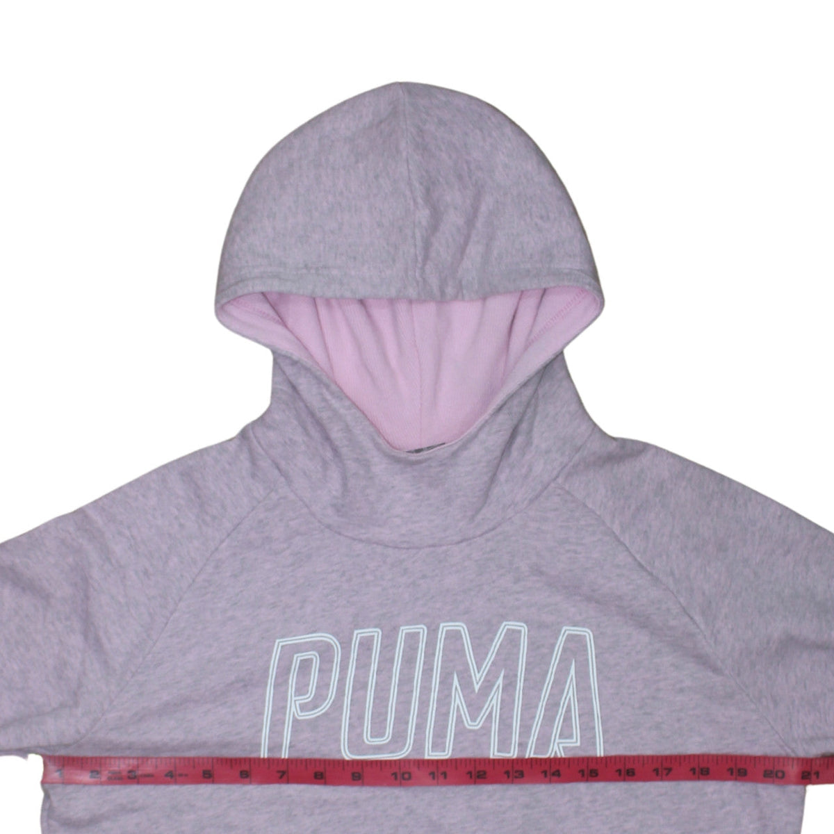 Womens UK Size XL PUMA Grey Pullover Hoodie