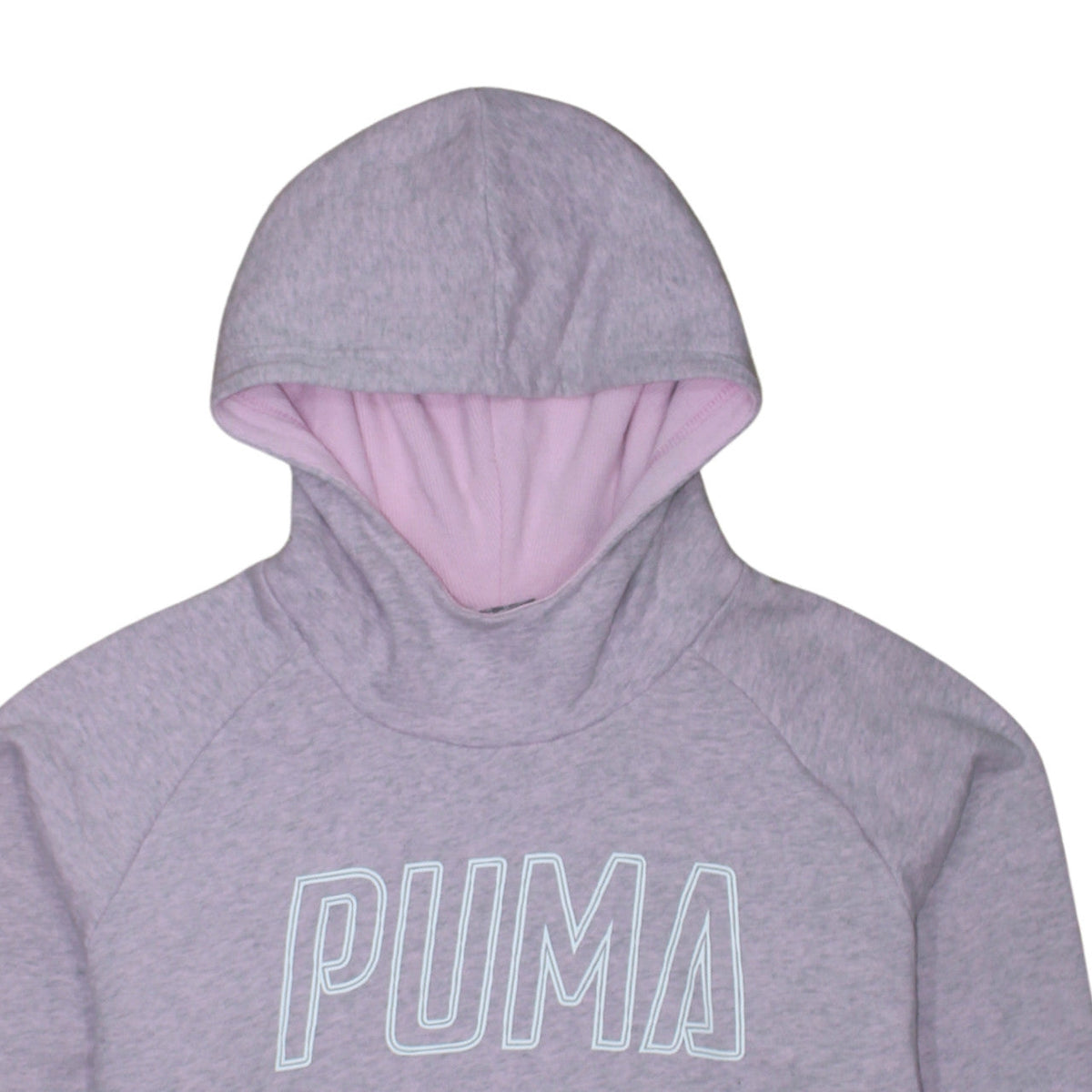 Womens UK Size XL PUMA Grey Pullover Hoodie