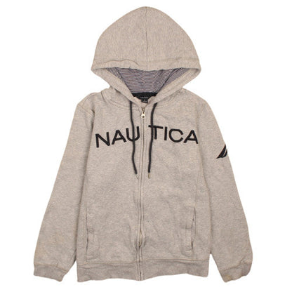 Womens UK Size L Nautica Grey Full Zip Hoodie