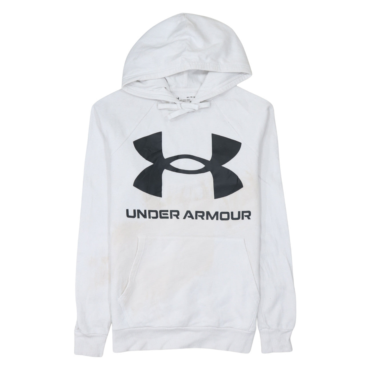Mens UK Size XS Under armour White Pullover Hoodie