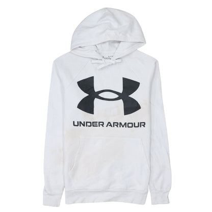 Mens UK Size XS Under armour White Pullover Hoodie