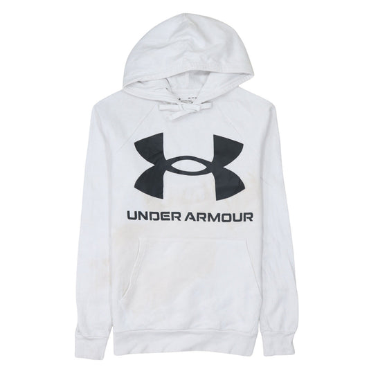 Mens UK Size XS Under armour White Pullover Hoodie
