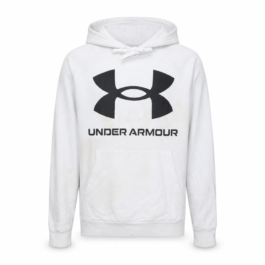 Mens UK Size XS Under armour White Pullover Hoodie