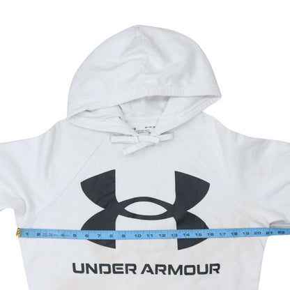 Mens UK Size XS Under armour White Pullover Hoodie
