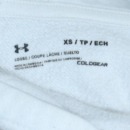 Mens UK Size XS Under armour White Pullover Hoodie