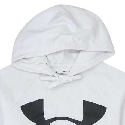 Mens UK Size XS Under armour White Pullover Hoodie