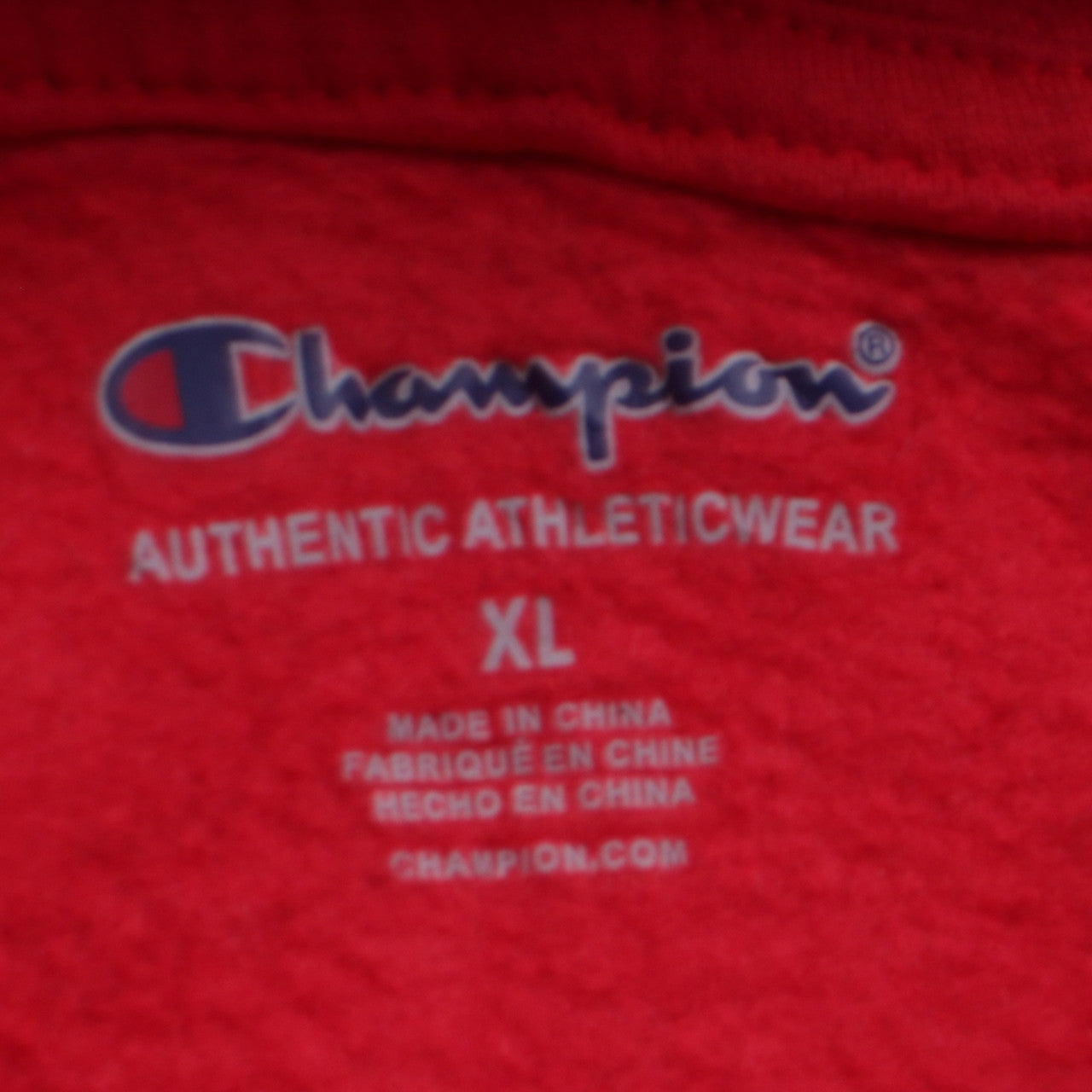 Womens UK Size XL Champion Red Pullover Hoodie