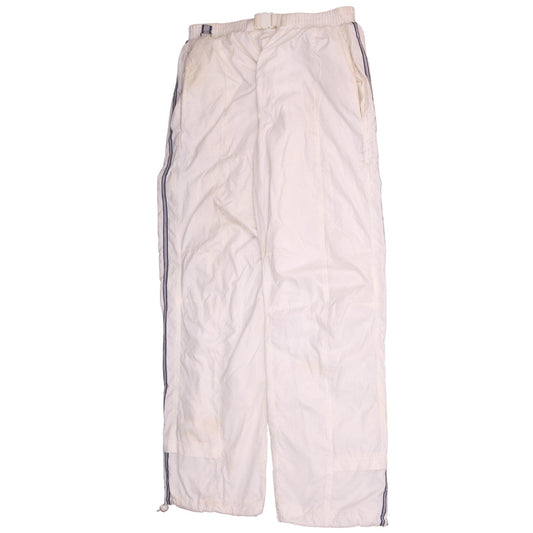 Mens UK Size M adidas Regular Fit Track Pants White Trousers