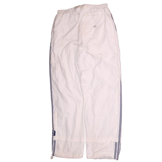 Mens UK Size M adidas Regular Fit Track Pants White Trousers