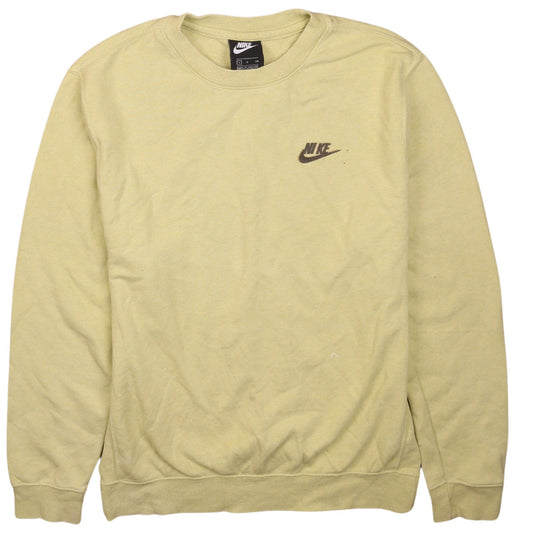 Mens UK Size S Nike Beige Pullover Sweatshirt