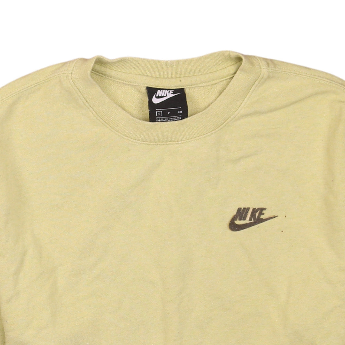 Mens UK Size S Nike Beige Pullover Sweatshirt