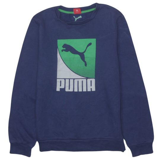 Boys UK Size 152 PUMA Blue Pullover Sweatshirt