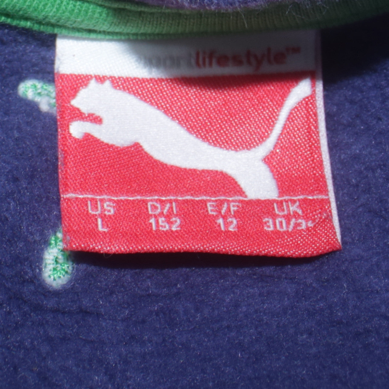 Boys UK Size 152 PUMA Blue Pullover Sweatshirt