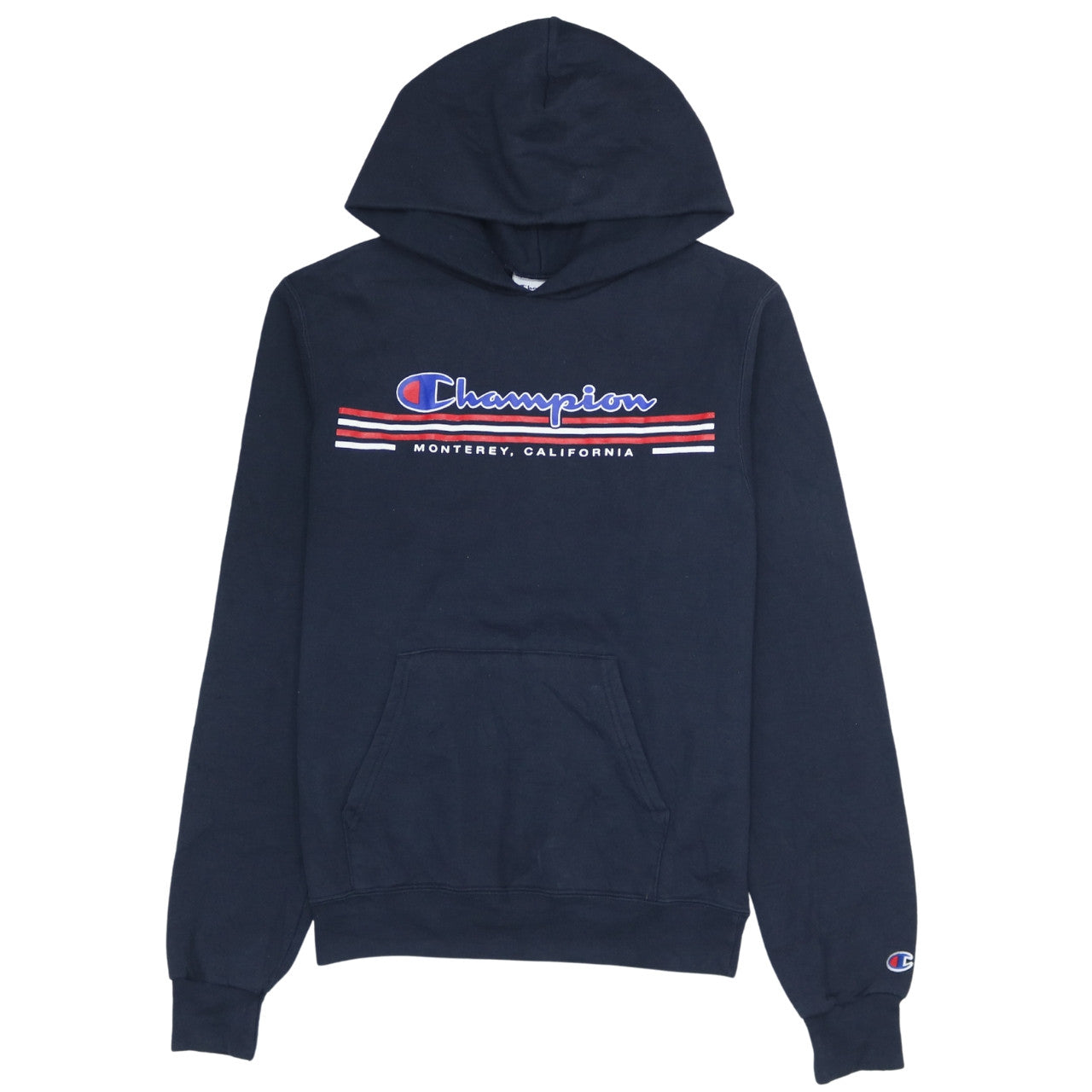 Mens UK Size XS Champion Blue Pullover Hoodie