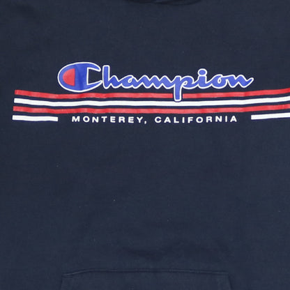Mens UK Size XS Champion Blue Pullover Hoodie