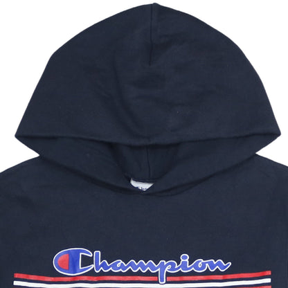 Mens UK Size XS Champion Blue Pullover Hoodie