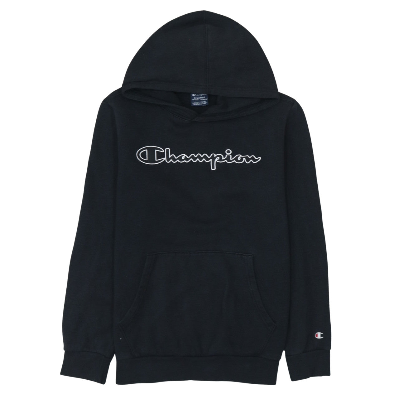 Boys UK Size 13-14 Years Champion Black Pullover Hoodie