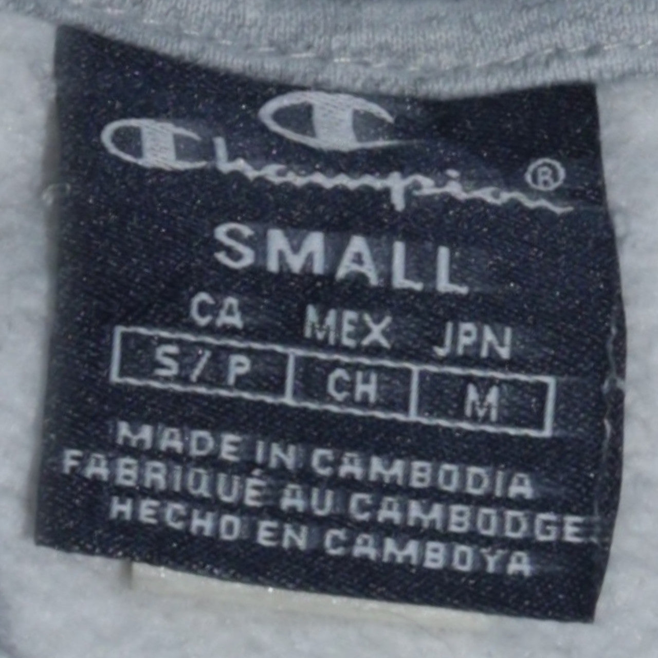 Mens UK Size S Champion Grey Pullover Hoodie