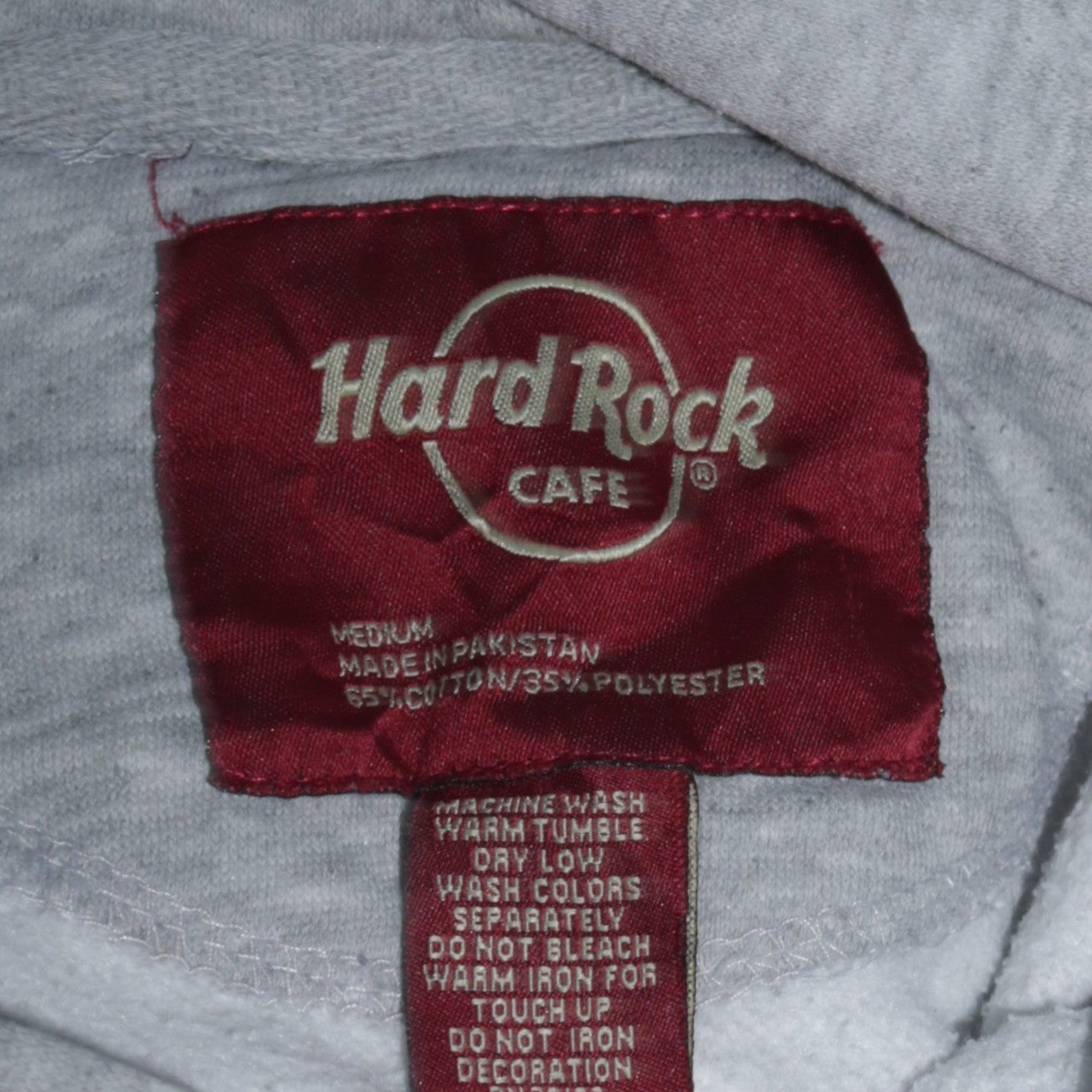 Mens UK Size M Hard Rock Cafe Grey Pullover Hoodie