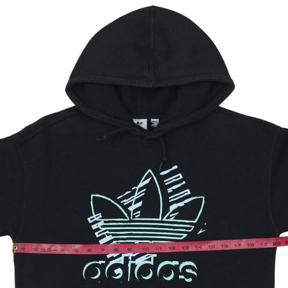 Womens UK Size M adidas Black Pullover Hoodie