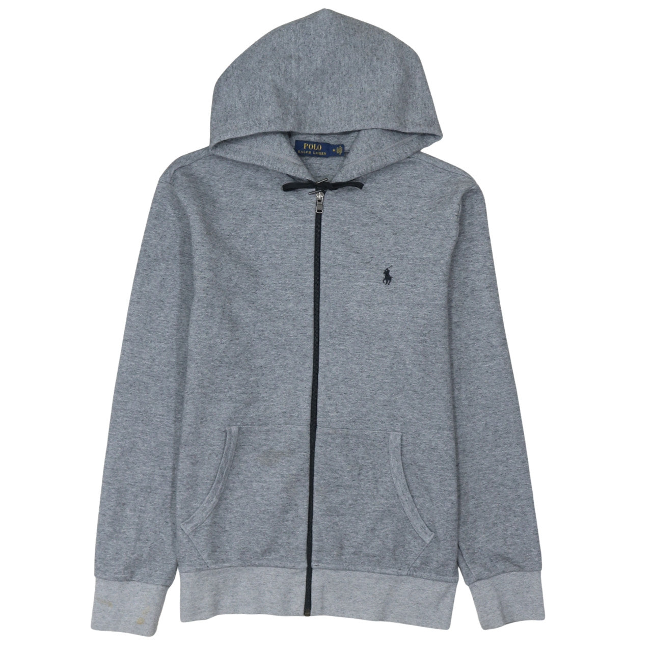 Mens UK Size M Polo Ralph Lauren Grey Full Zip Hoodie