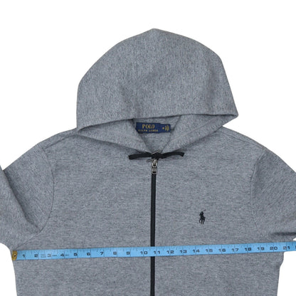 Mens UK Size M Polo Ralph Lauren Grey Full Zip Hoodie