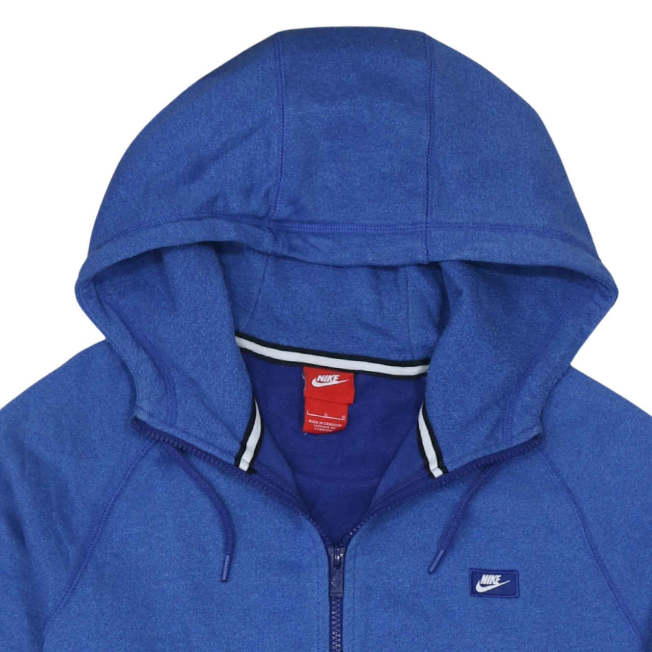 Mens UK Size L Nike Blue Full Zip Hoodie
