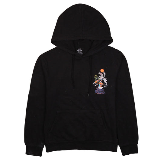 Womens UK Size S Space Jam Black Pullover Hoodie