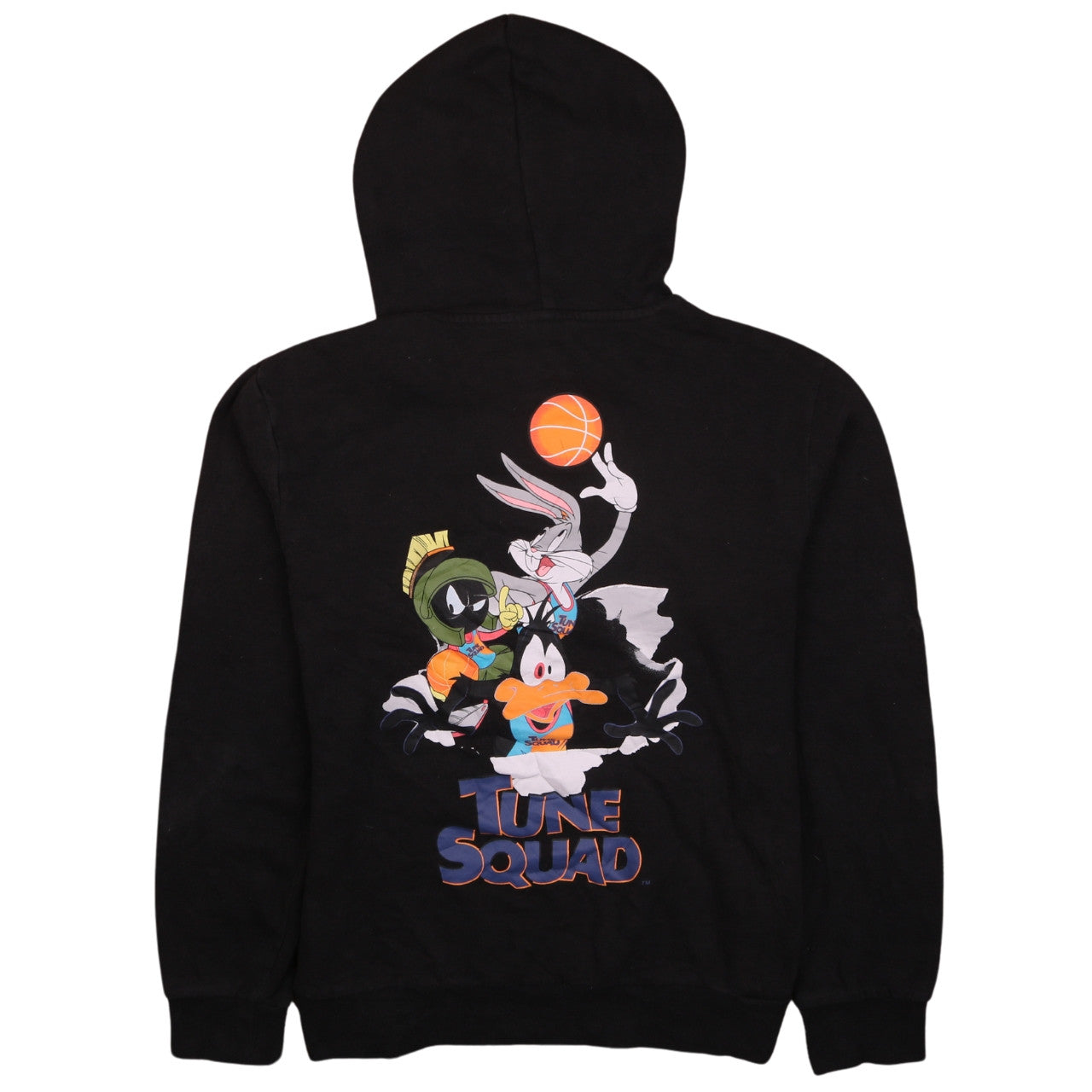Womens UK Size S Space Jam Black Pullover Hoodie