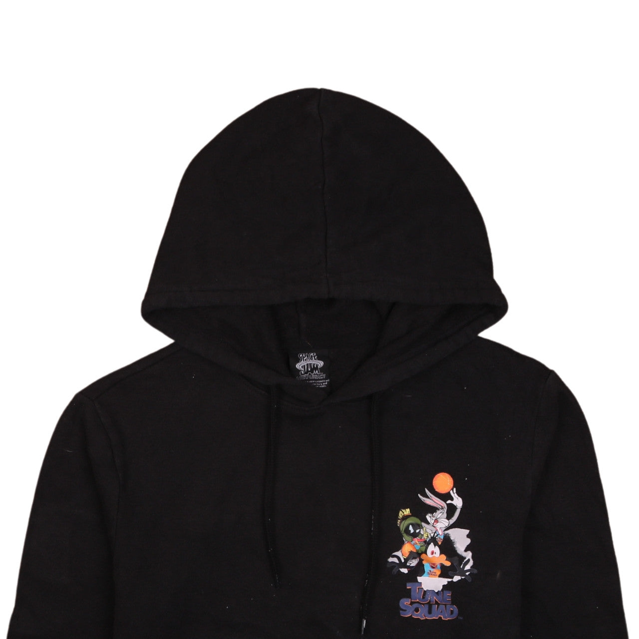Womens UK Size S Space Jam Black Pullover Hoodie