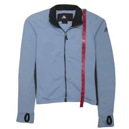 Womens UK Size M Nike Blue Full Zip Sweatshirt