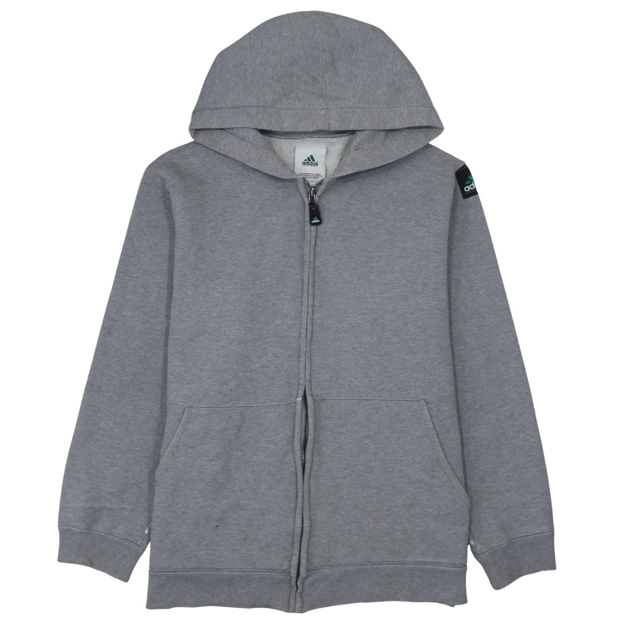 Mens UK Size M adidas Grey Full Zip Hoodie