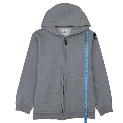 Mens UK Size M adidas Grey Full Zip Hoodie