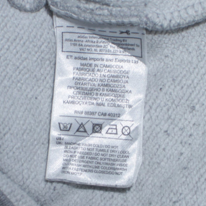 Mens UK Size M adidas Grey Full Zip Hoodie
