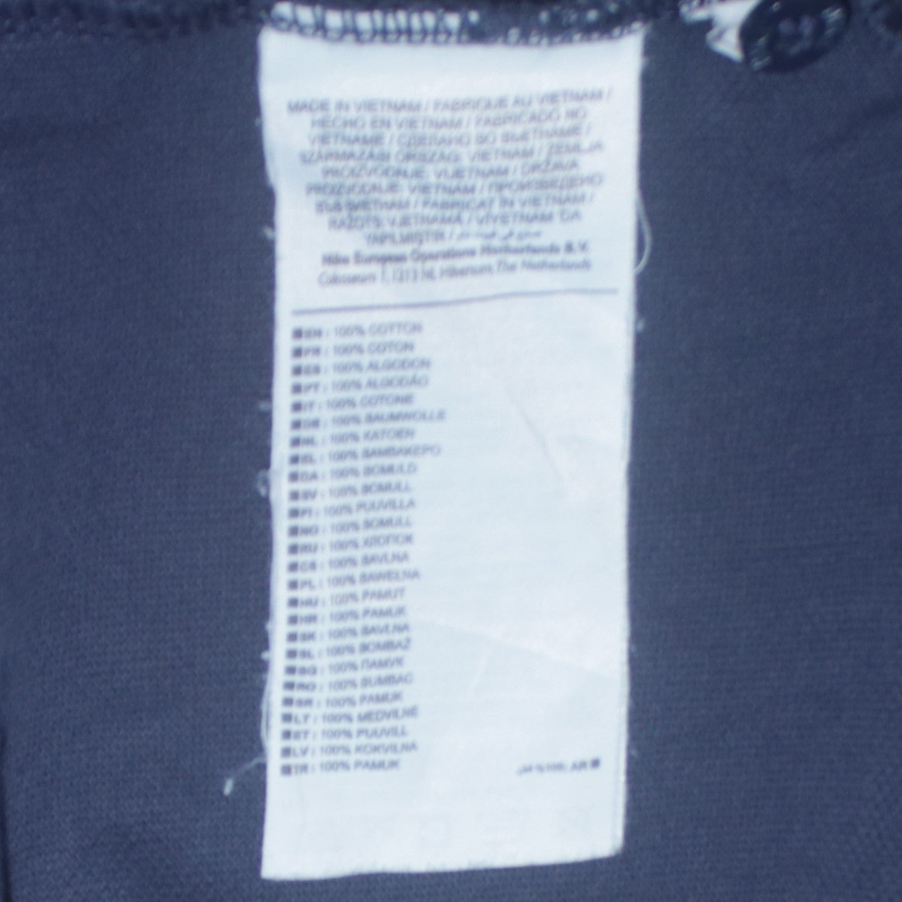 Mens UK Size L Nike 100% Cotton Polo Shirt