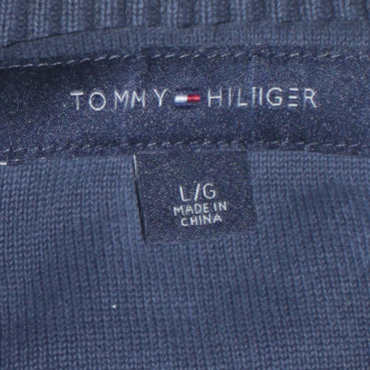 Mens UK Size L Tommy Hilfiger Multicoloured Pullover Jumper