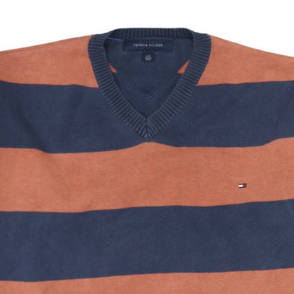 Mens UK Size L Tommy Hilfiger Multicoloured Pullover Jumper