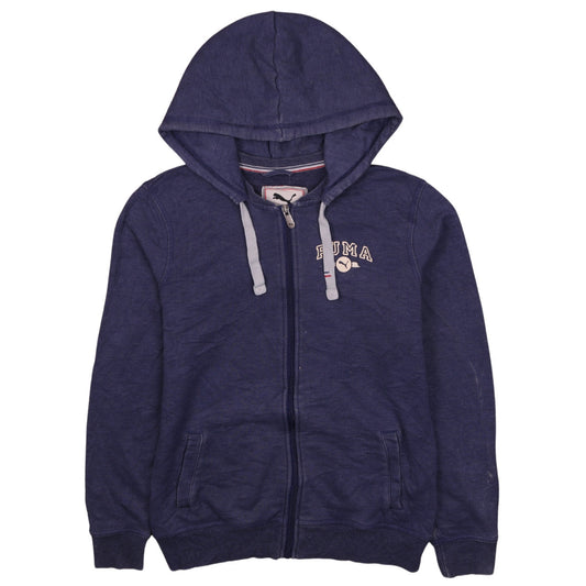 Womens UK Size 12 PUMA Blue Full Zip Hoodie