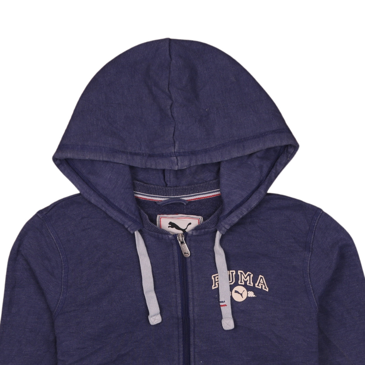 Womens UK Size 12 PUMA Blue Full Zip Hoodie