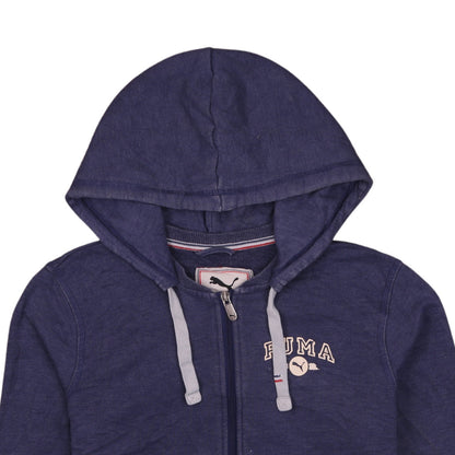 Womens UK Size 12 PUMA Blue Full Zip Hoodie