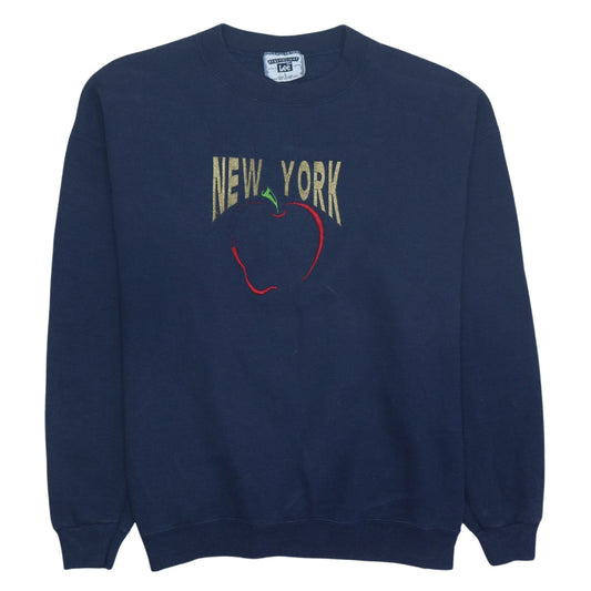 Womens UK Size L Lee Blue Pullover Sweatshirt