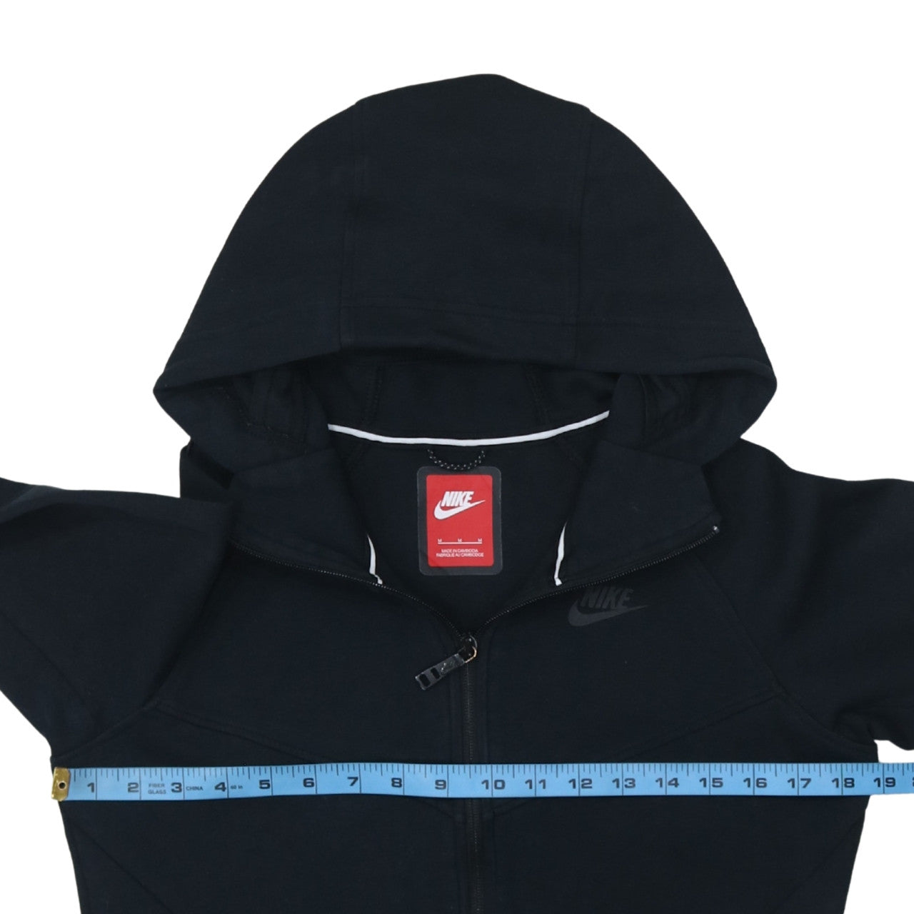 Womens UK Size M Nike Black Full Zip Hoodie