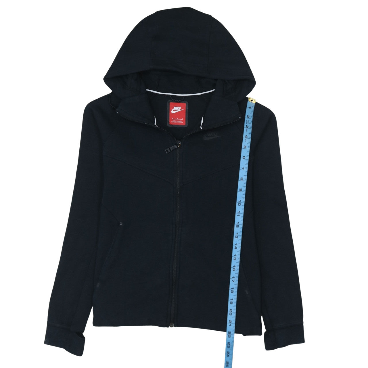 Womens UK Size M Nike Black Full Zip Hoodie