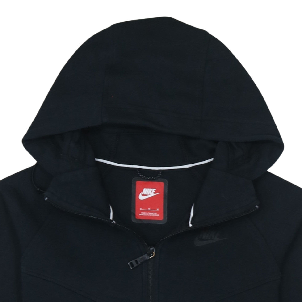 Womens UK Size M Nike Black Full Zip Hoodie