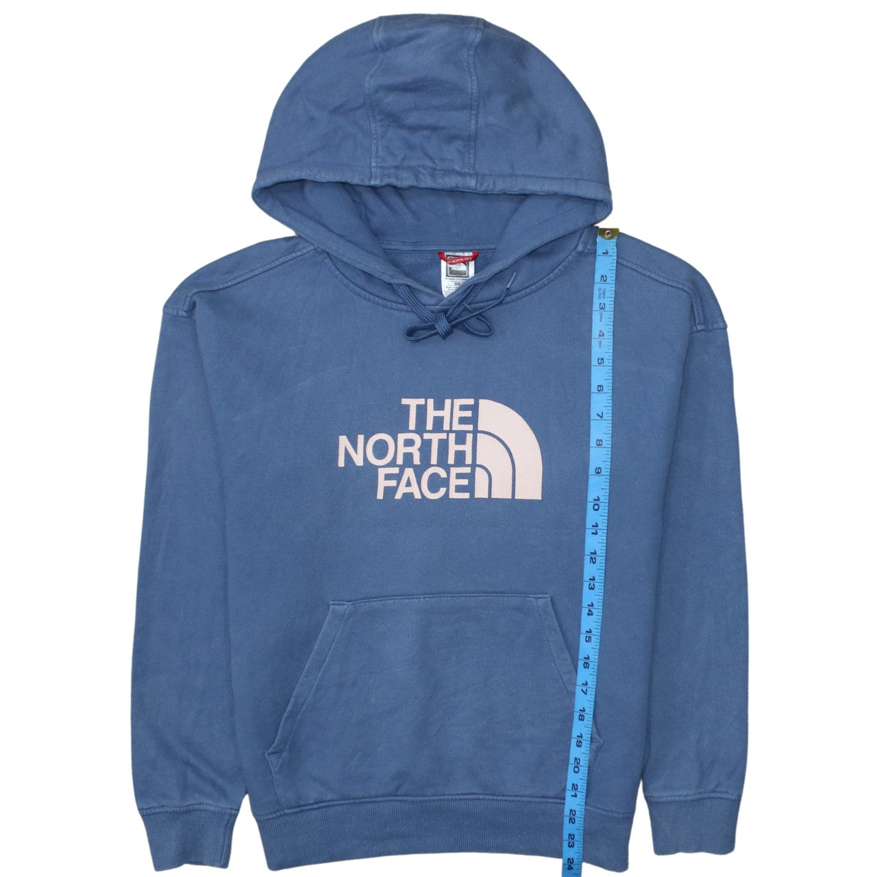 Womens UK Size M The North Face Blue Pullover Hoodie