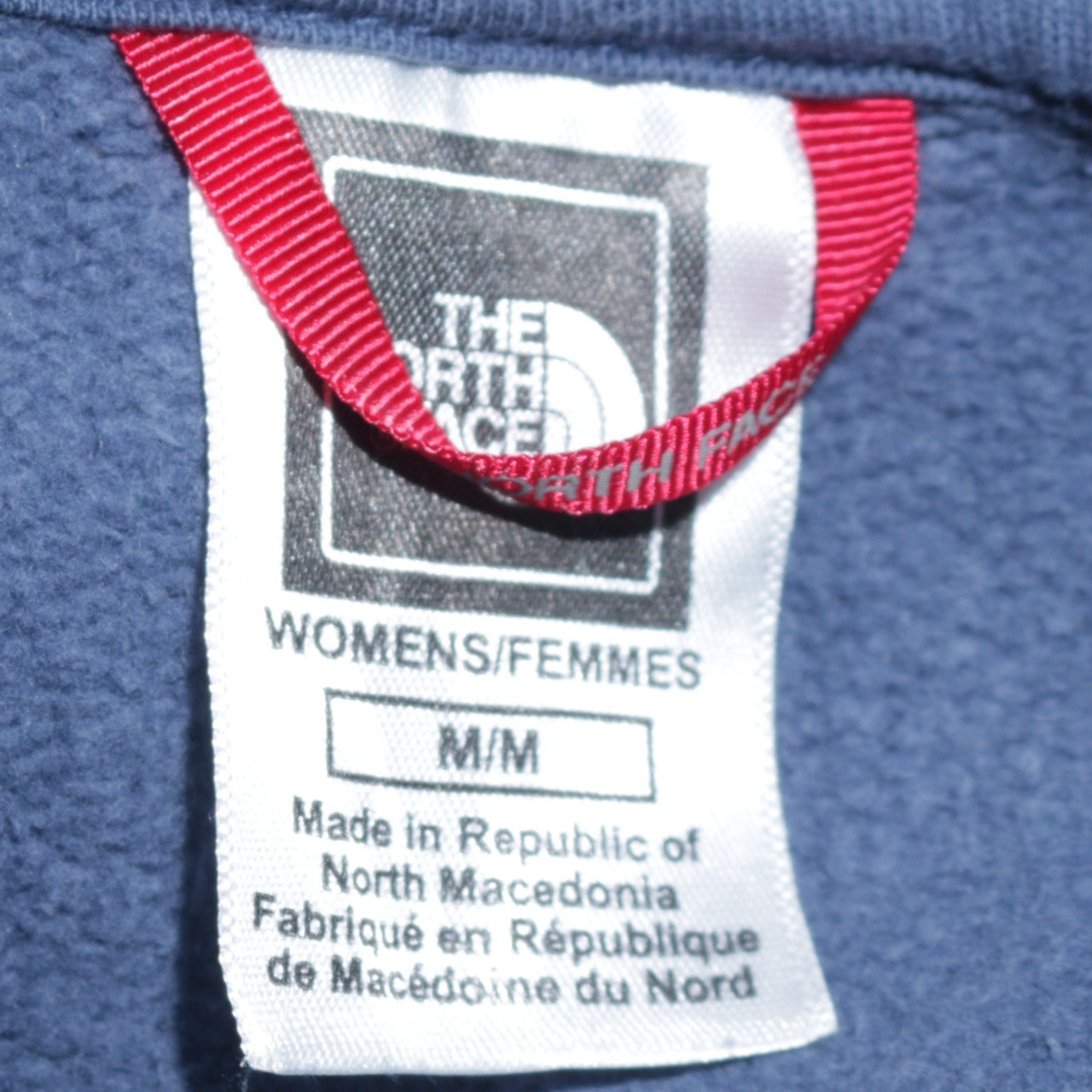 Womens UK Size M The North Face Blue Pullover Hoodie