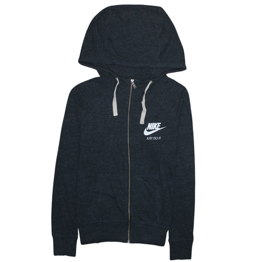 Womens UK Size XS Nike Black Full Zip Hoodie