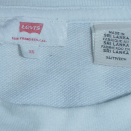 Womens UK Size XS Levi's White Pullover Sweatshirt