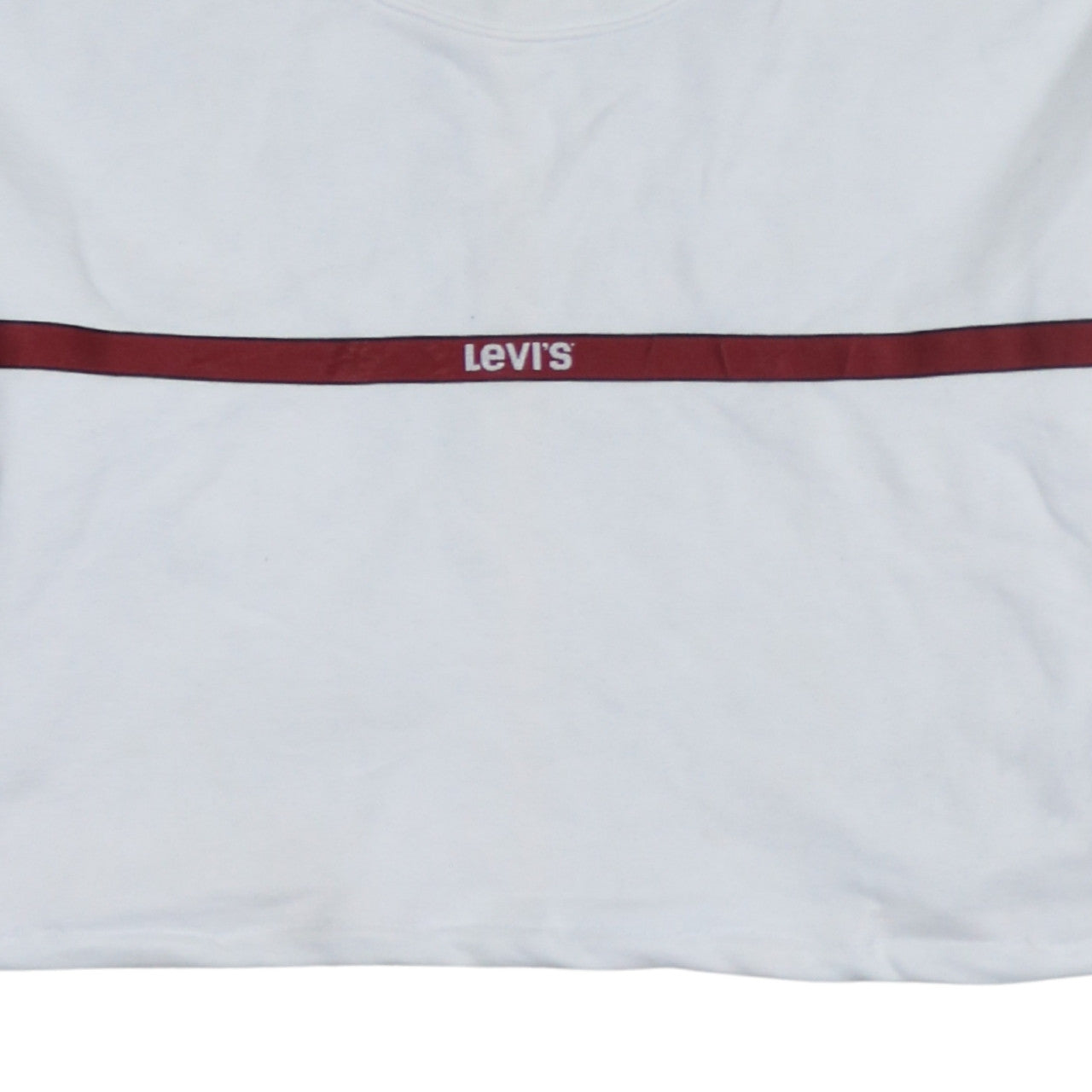Womens UK Size XS Levi's White Pullover Sweatshirt