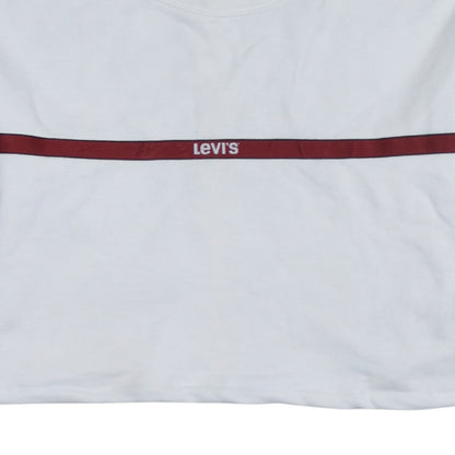 Womens UK Size XS Levi's White Pullover Sweatshirt